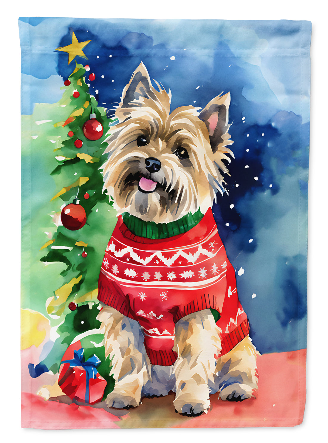 Buy this Cairn Terrier Christmas Garden Flag