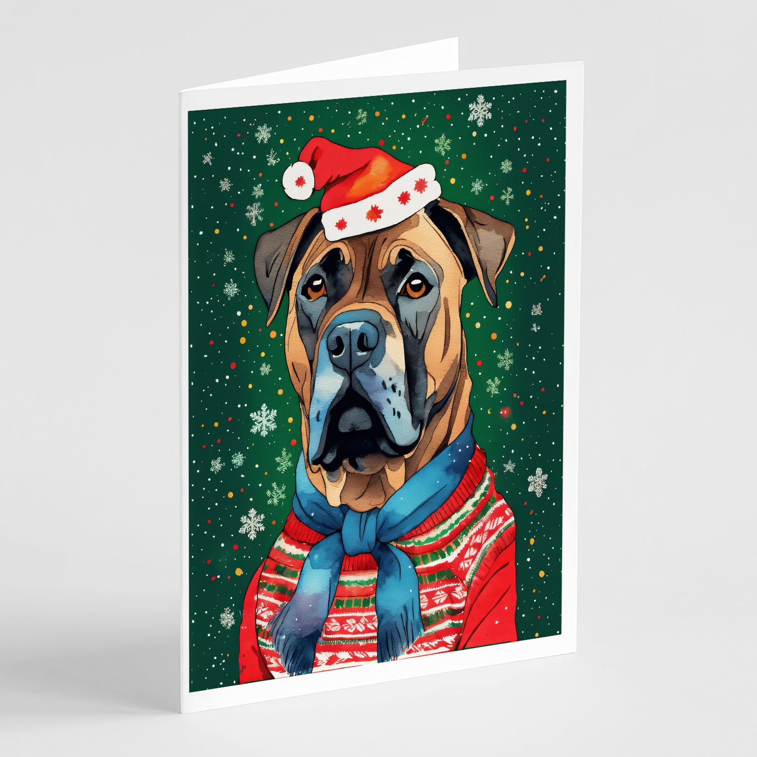 Buy this Cane Corso Christmas Greeting Cards Pack of 8