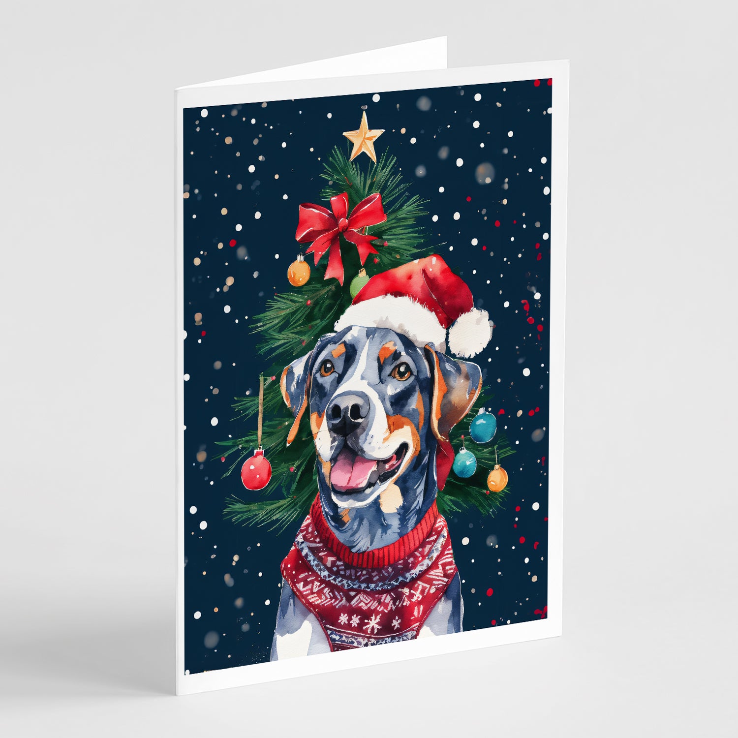 Buy this Catahoula Christmas Greeting Cards Pack of 8