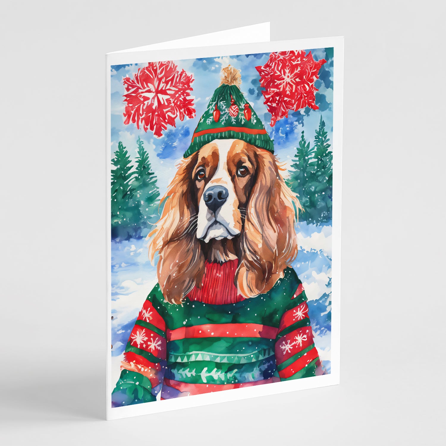 Buy this Cavalier Spaniel Christmas Greeting Cards Pack of 8