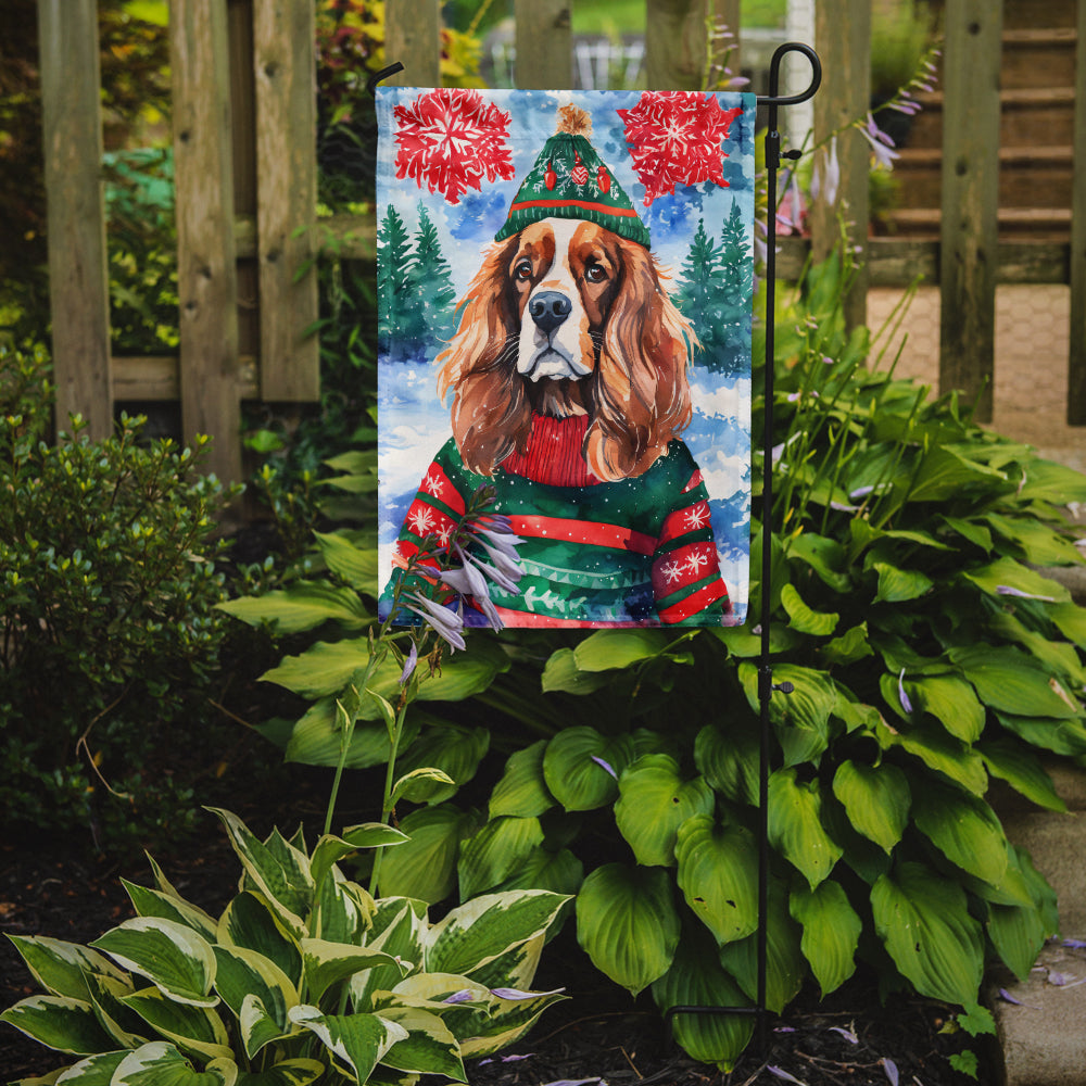 Buy this Cavalier Spaniel Christmas Garden Flag
