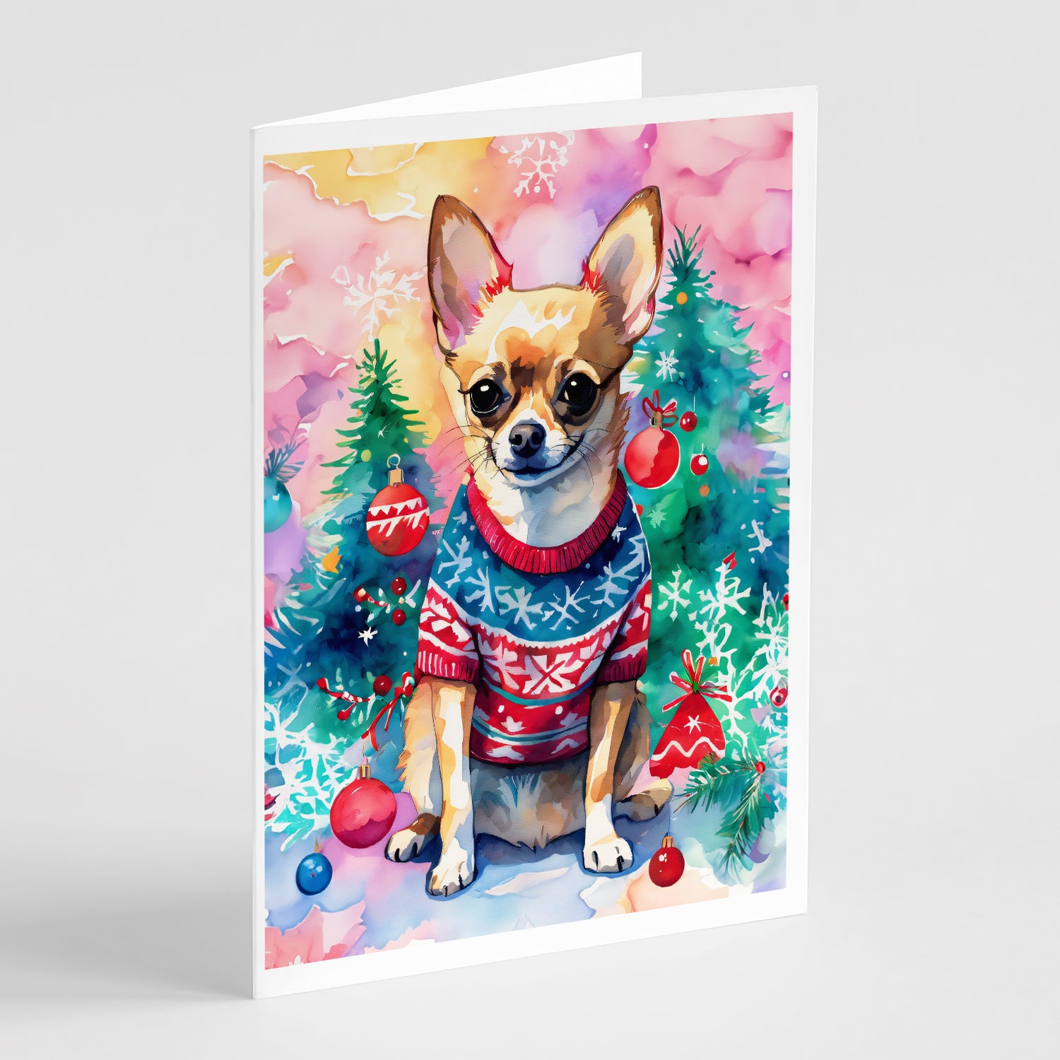 Buy this Chihuahua Christmas Greeting Cards Pack of 8
