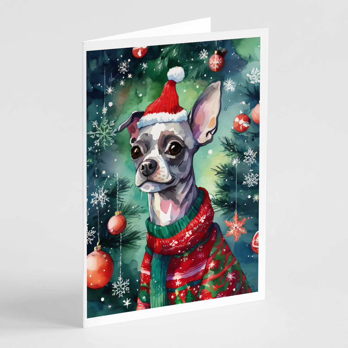 Buy this Chinese Crested Christmas Greeting Cards Pack of 8