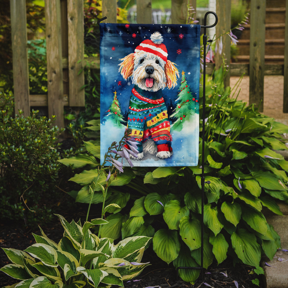Buy this Komondor Christmas Garden Flag