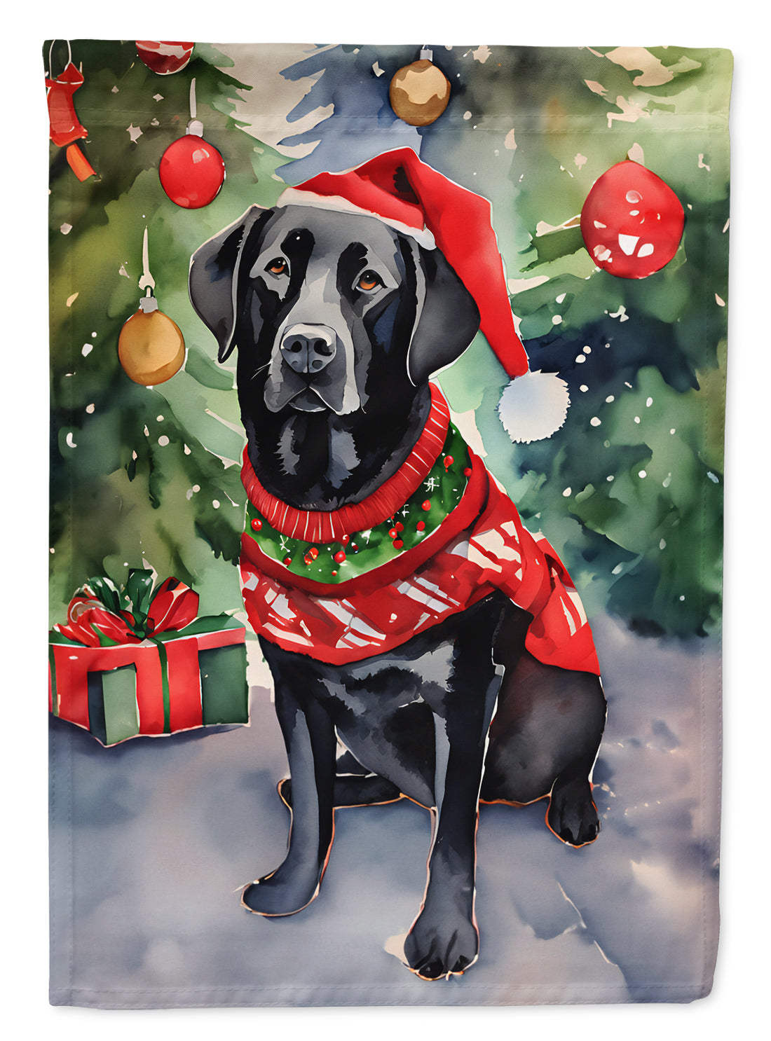 Buy this Black Labrador Retriever Christmas Garden Flag