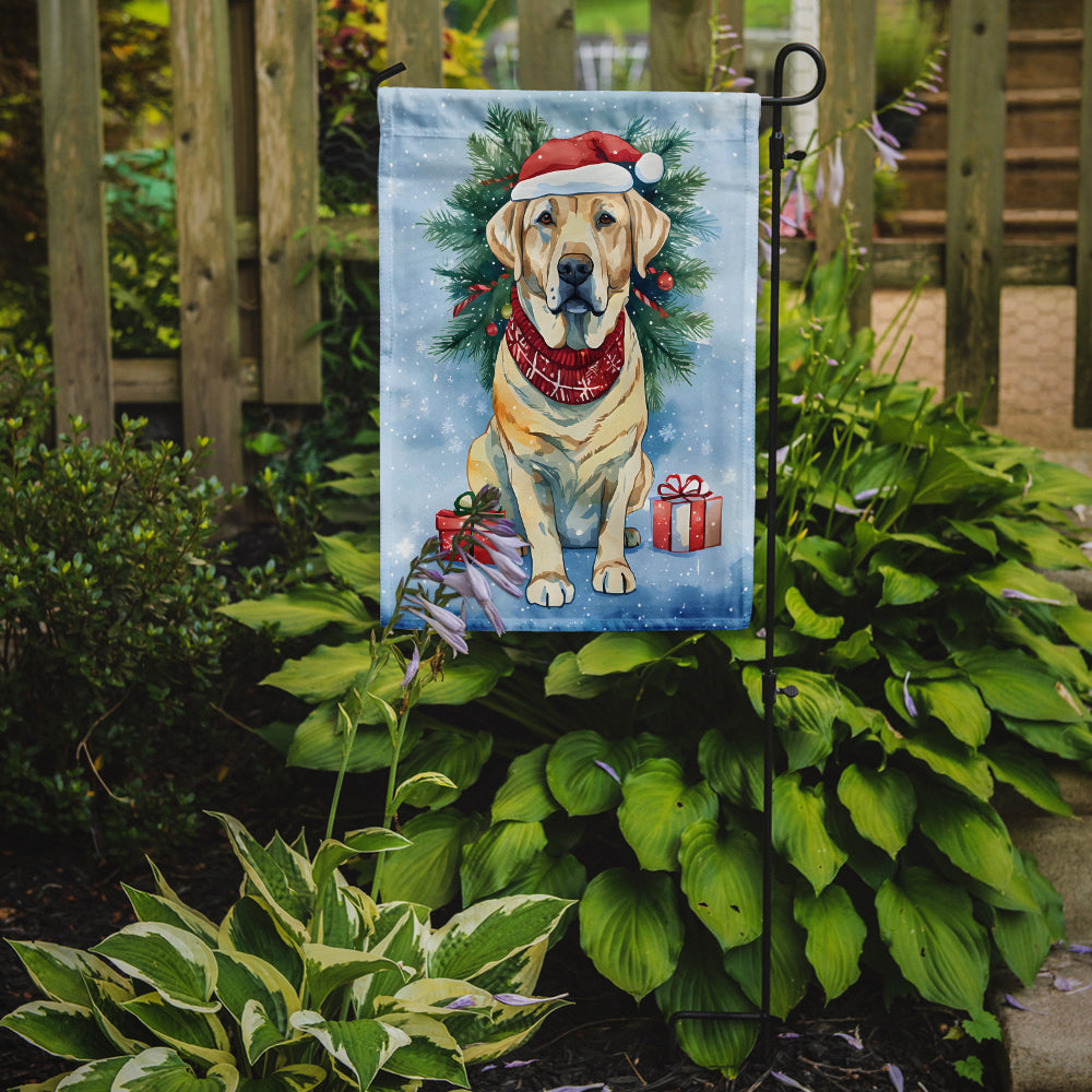 Buy this Yellow Labrador Retriever Christmas Garden Flag