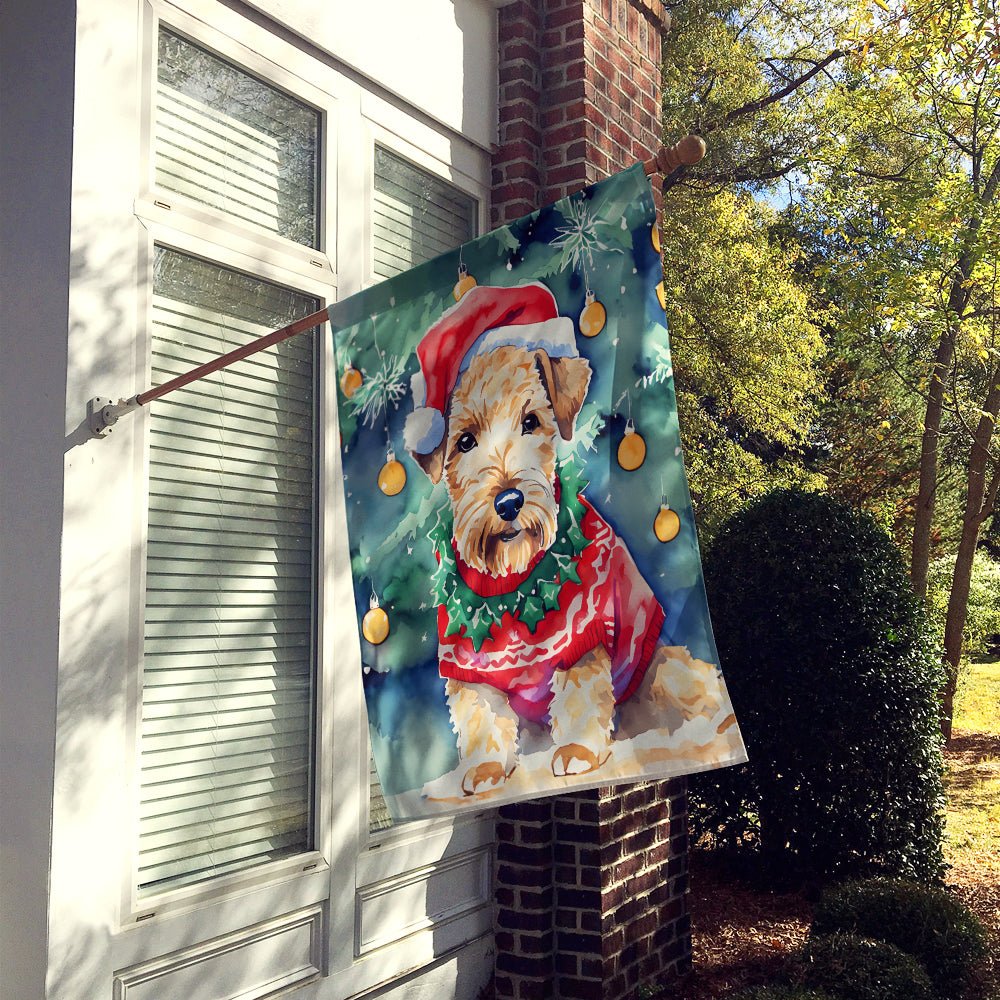 Lakeland Terrier Christmas House Flag