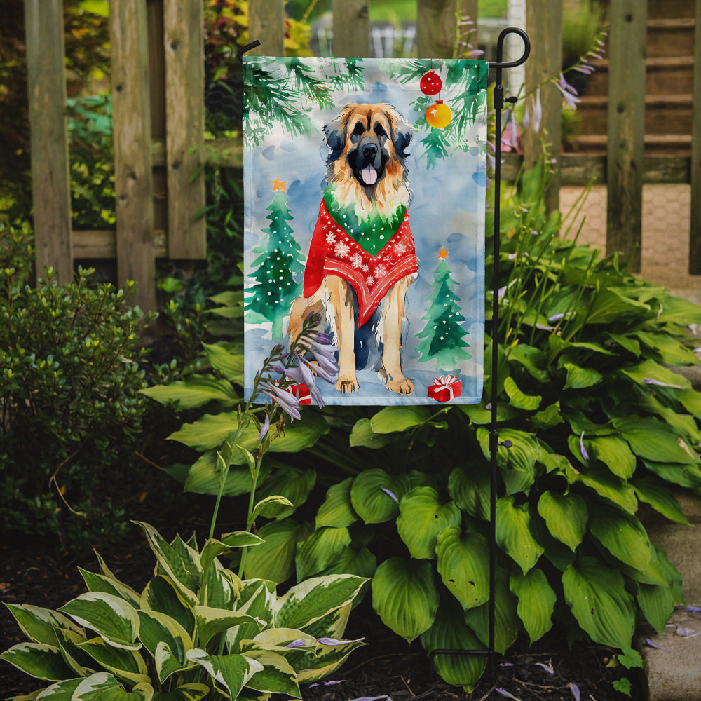 Leonberger Christmas Garden Flag