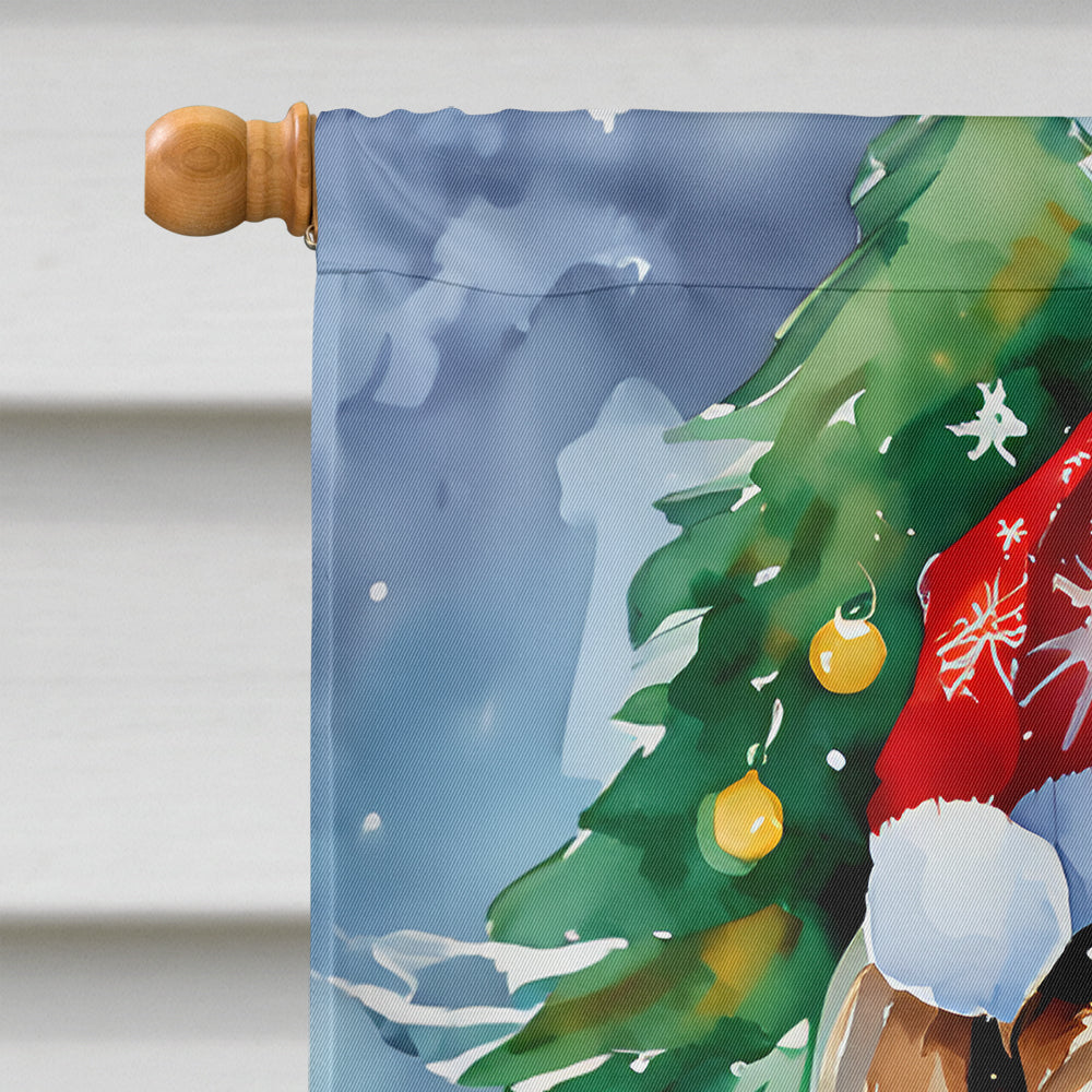 Petit Basset Griffon Vendeen Christmas House Flag