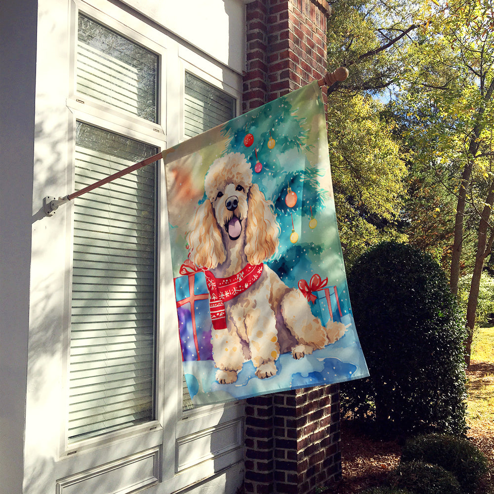 Caroline's Treasures Poodle Christmas House Flag