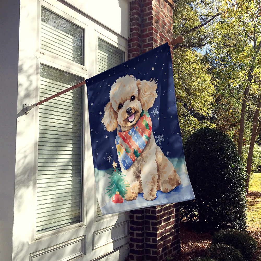 Caroline's Treasures Poodle Christmas House Flag