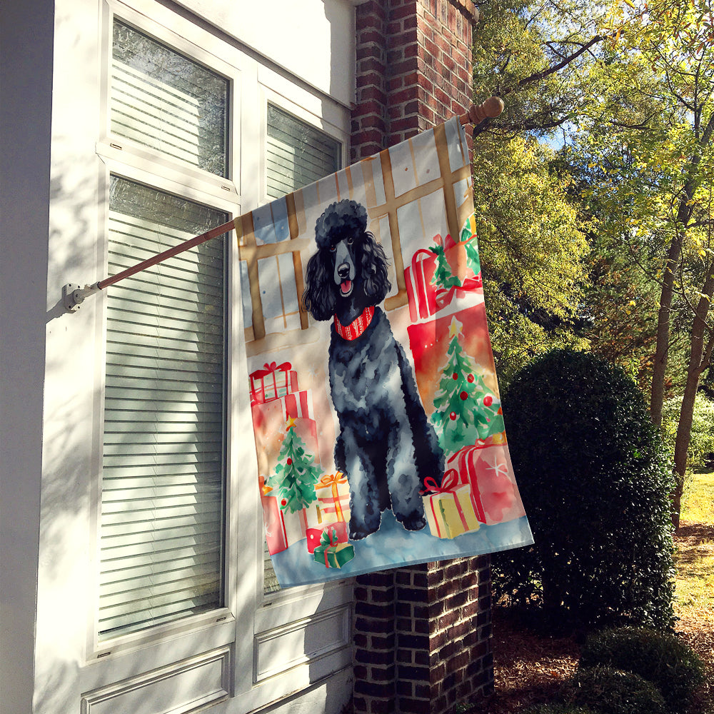 Caroline's Treasures Poodle Christmas House Flag