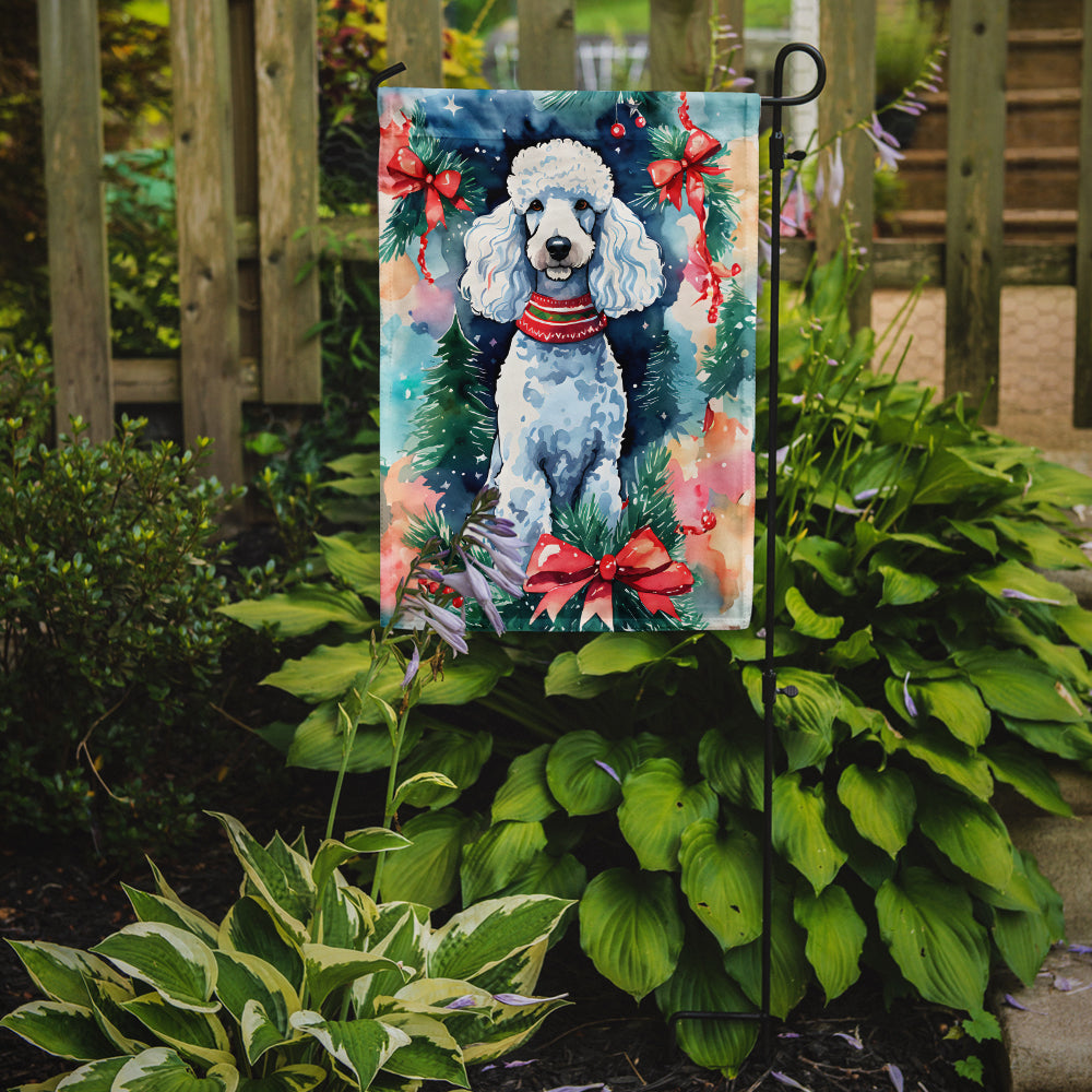 Buy this Poodle Christmas Garden Flag