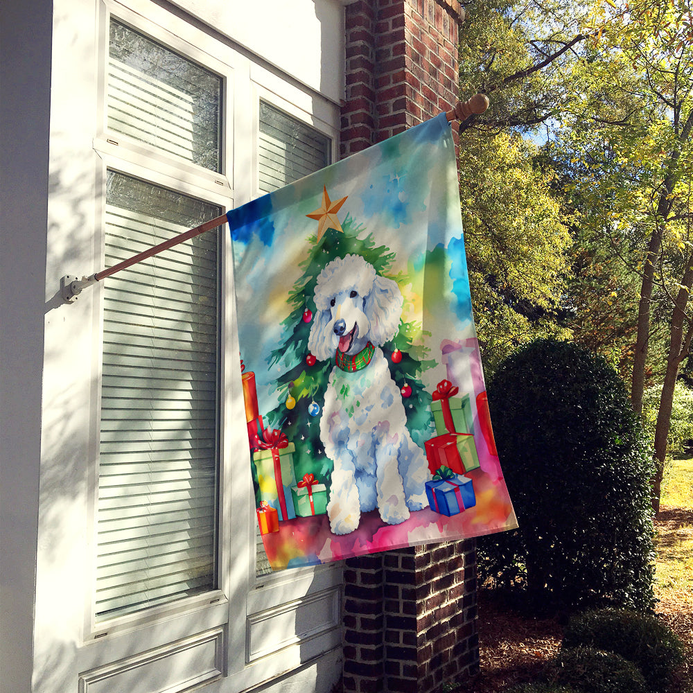 Caroline's Treasures Poodle Christmas House Flag