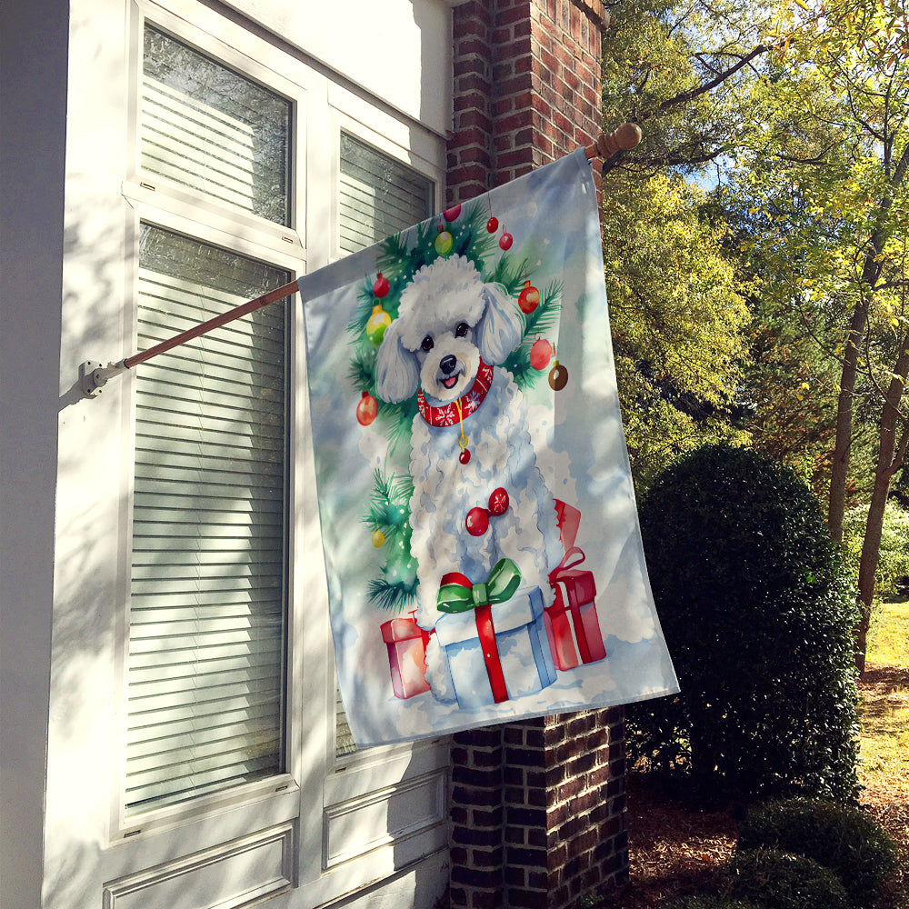 Caroline's Treasures Poodle Christmas House Flag