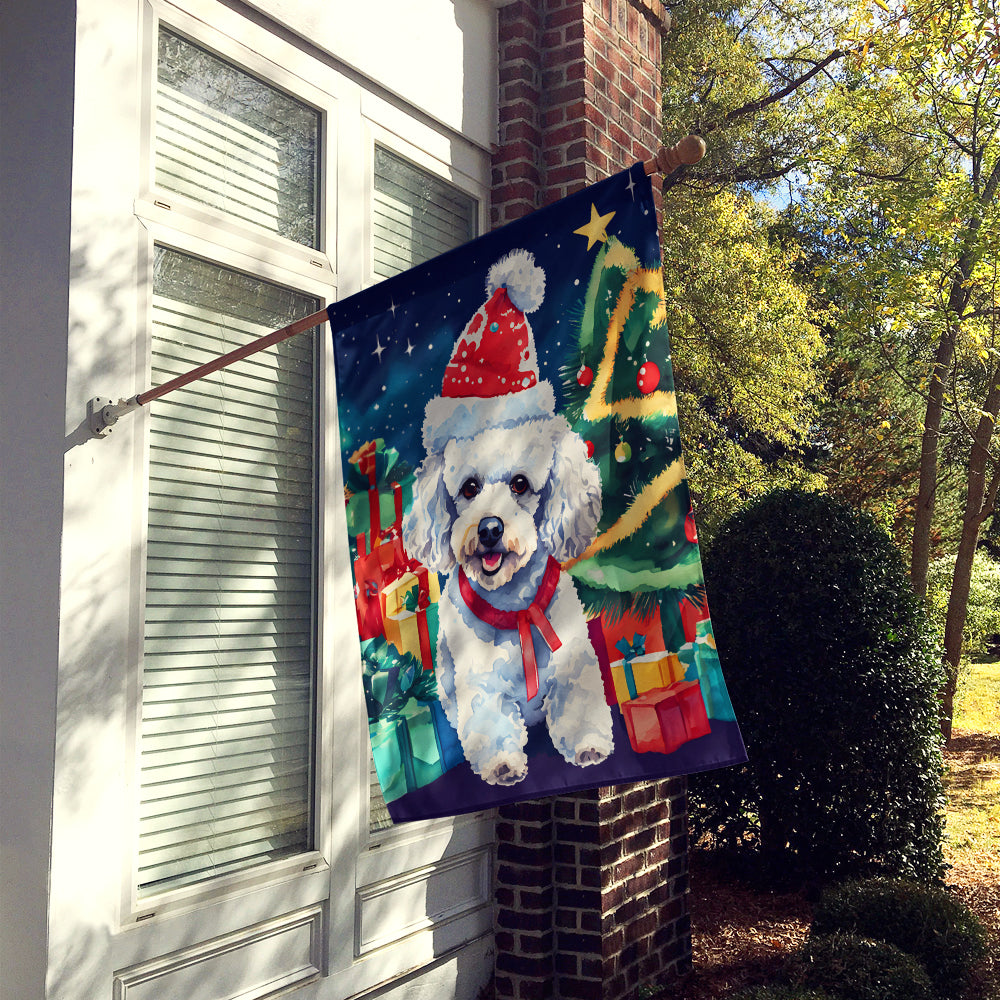 Caroline's Treasures Poodle Christmas House Flag