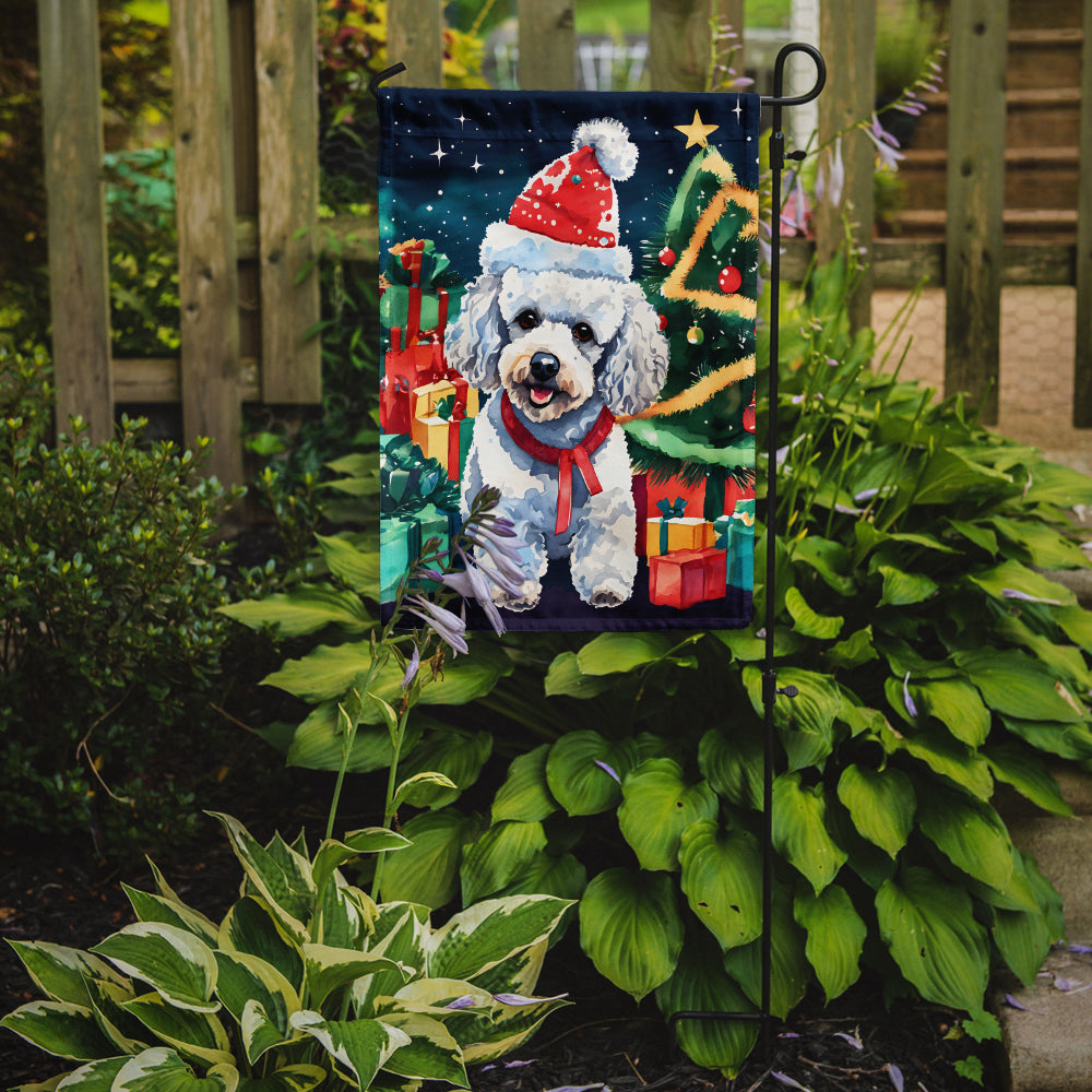 Buy this Poodle Christmas Garden Flag