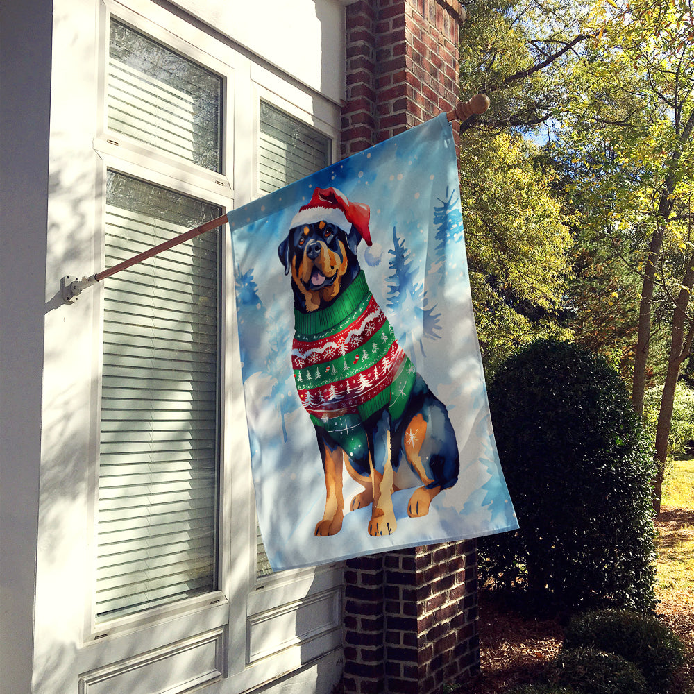 Buy this Rottweiler Christmas House Flag