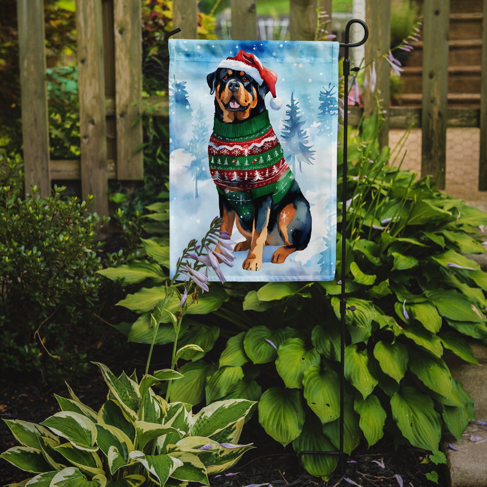 Buy this Rottweiler Christmas Garden Flag