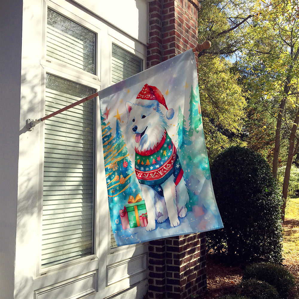 Buy this Samoyed Christmas House Flag