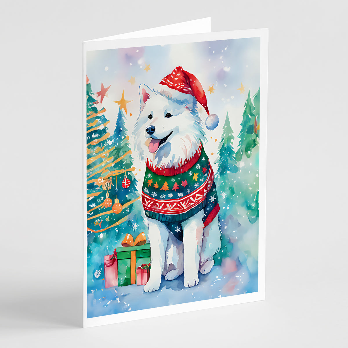 Buy this Samoyed Christmas Greeting Cards Pack of 8