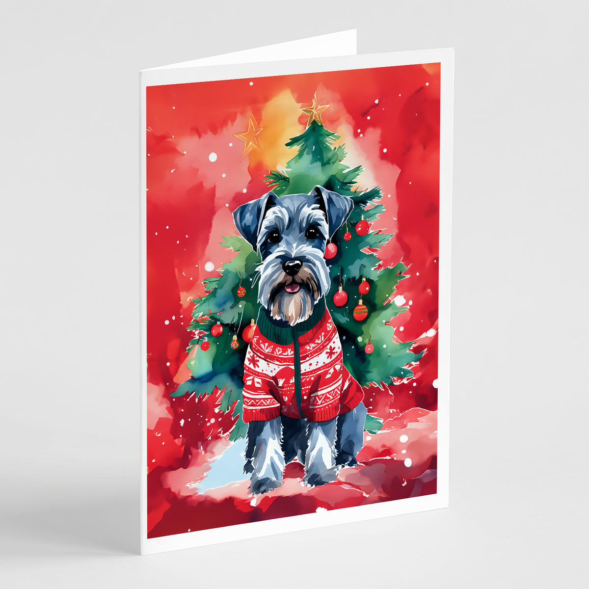 Buy this Schnauzer Christmas Greeting Cards Pack of 8