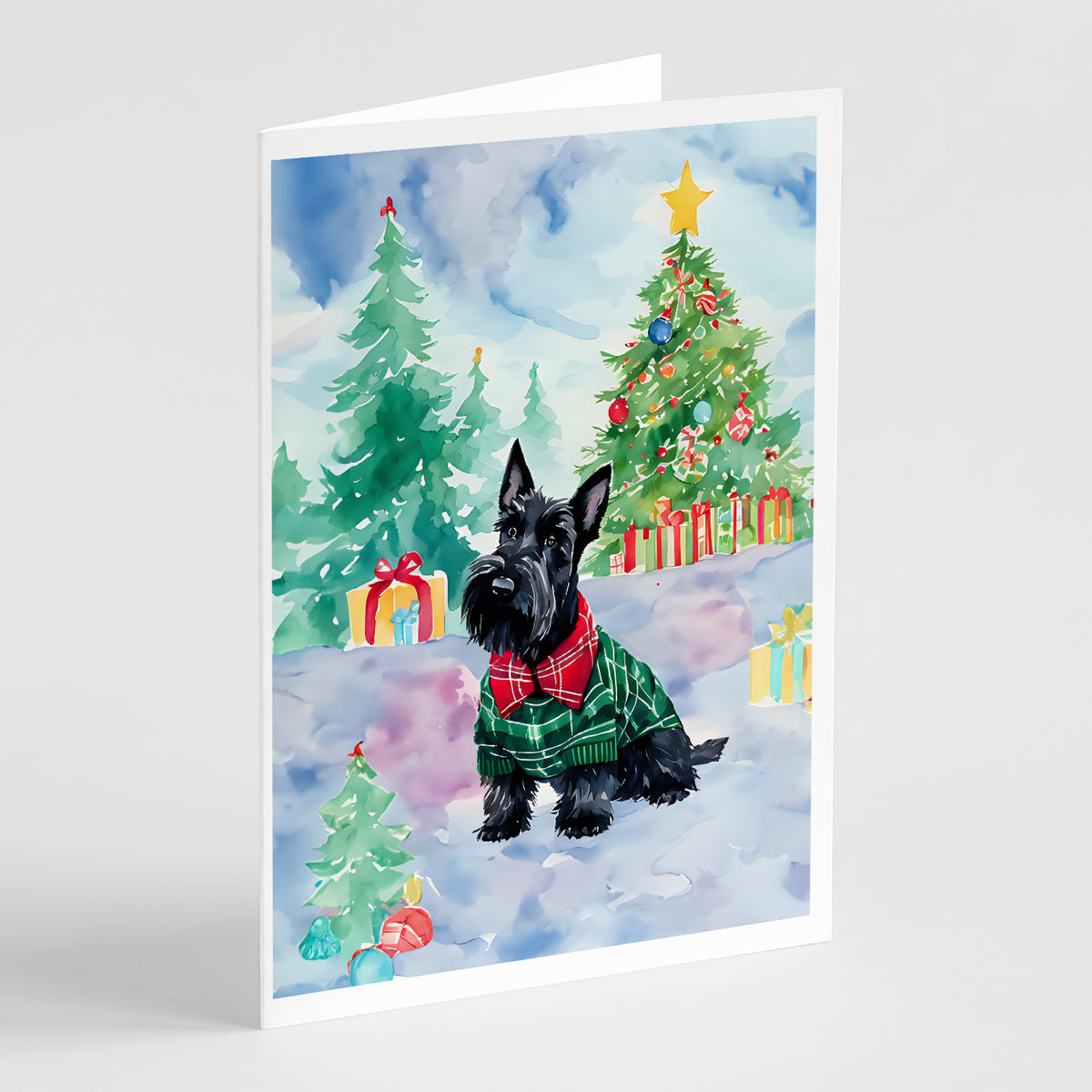 Buy this Scottish Terrier Christmas Greeting Cards Pack of 8