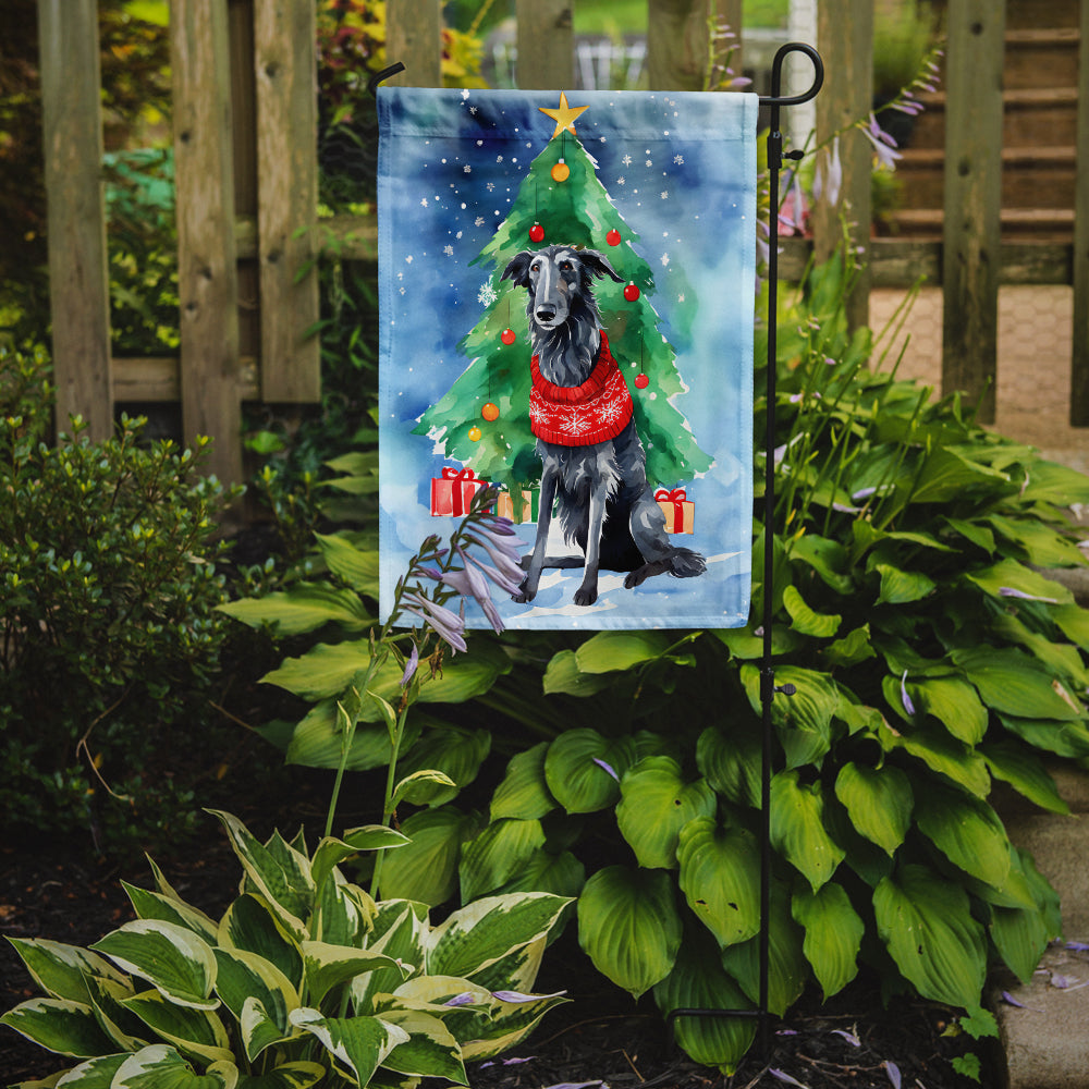 Buy this Scottish Deerhound Christmas Garden Flag