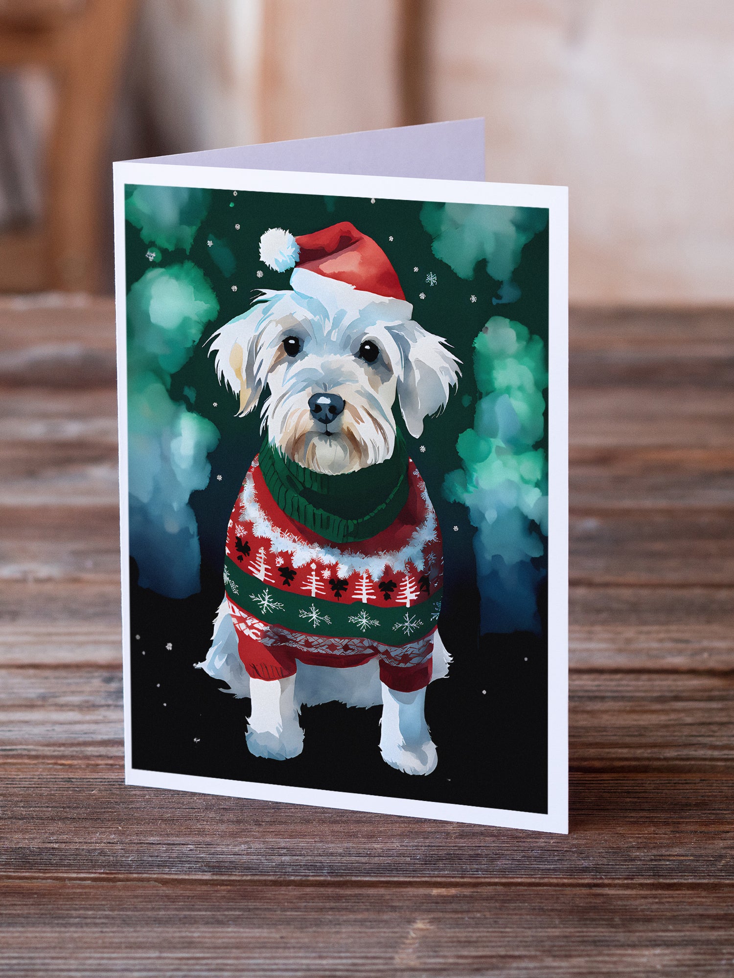 Sealyham Terrier Christmas Greeting Cards Pack of 8