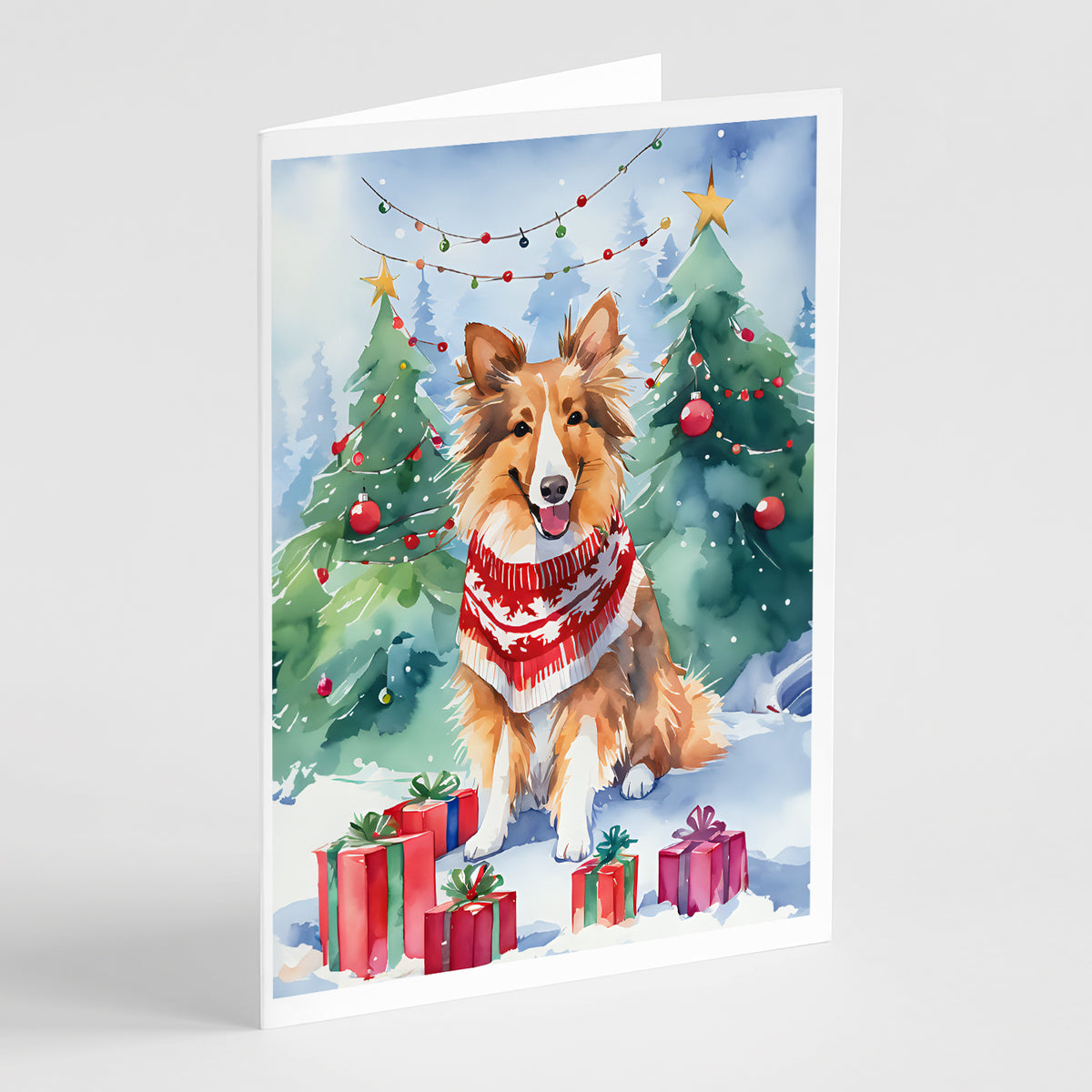 Buy this Sheltie Christmas Greeting Cards Pack of 8