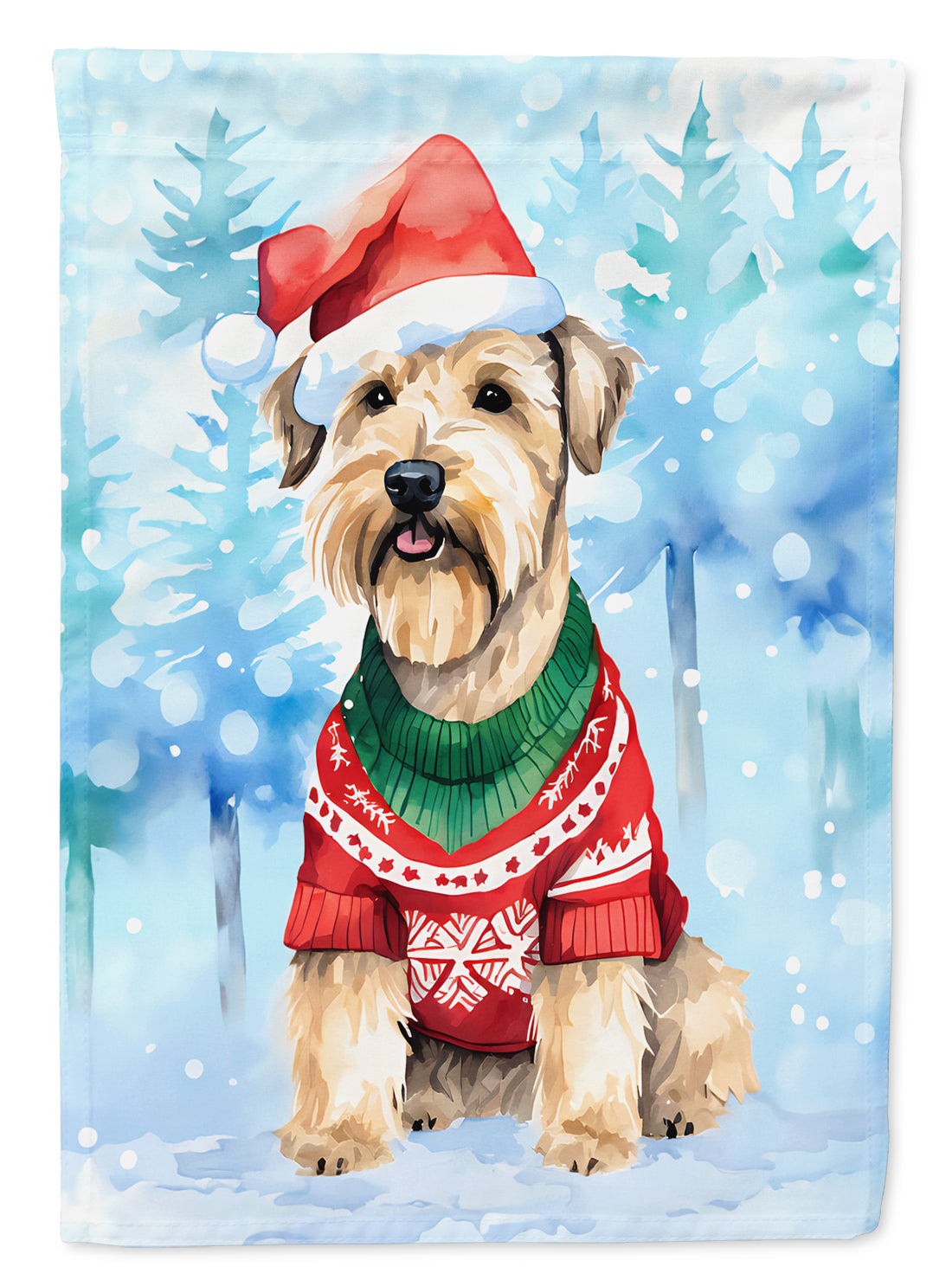 Buy this Wheaten Terrier Christmas House Flag