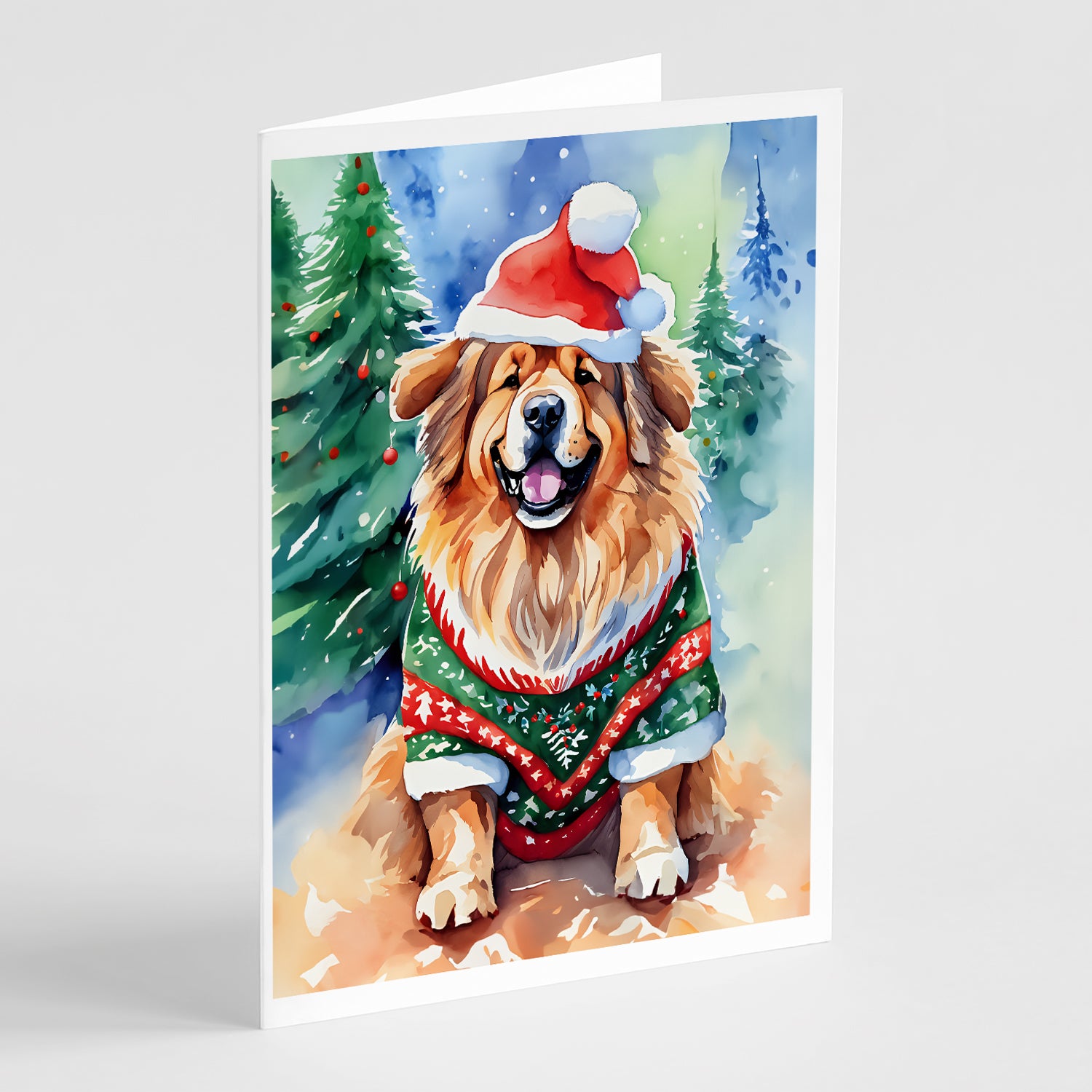 Buy this Tibetan Mastiff Christmas Greeting Cards Pack of 8