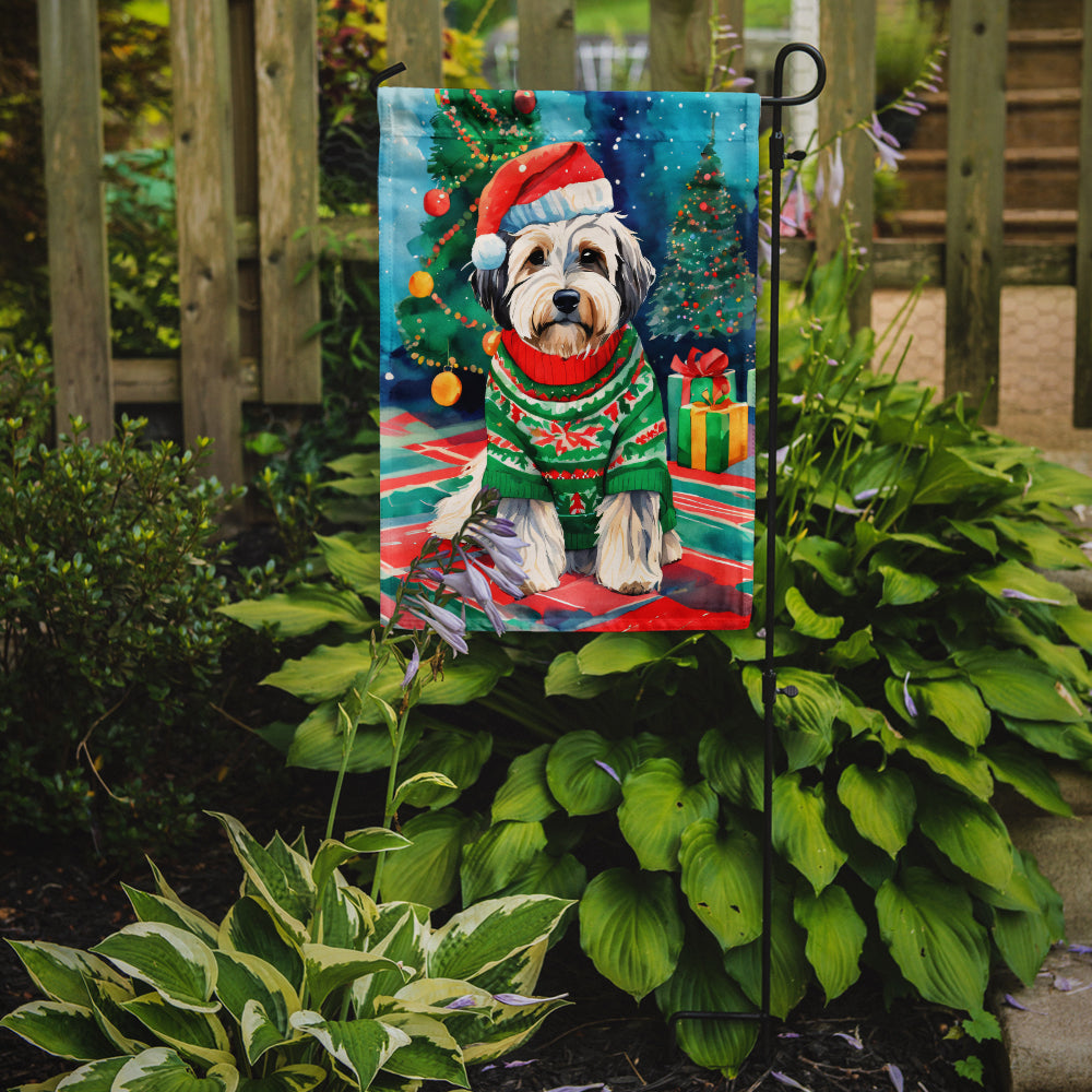 Buy this Tibetan Terrier Christmas Garden Flag