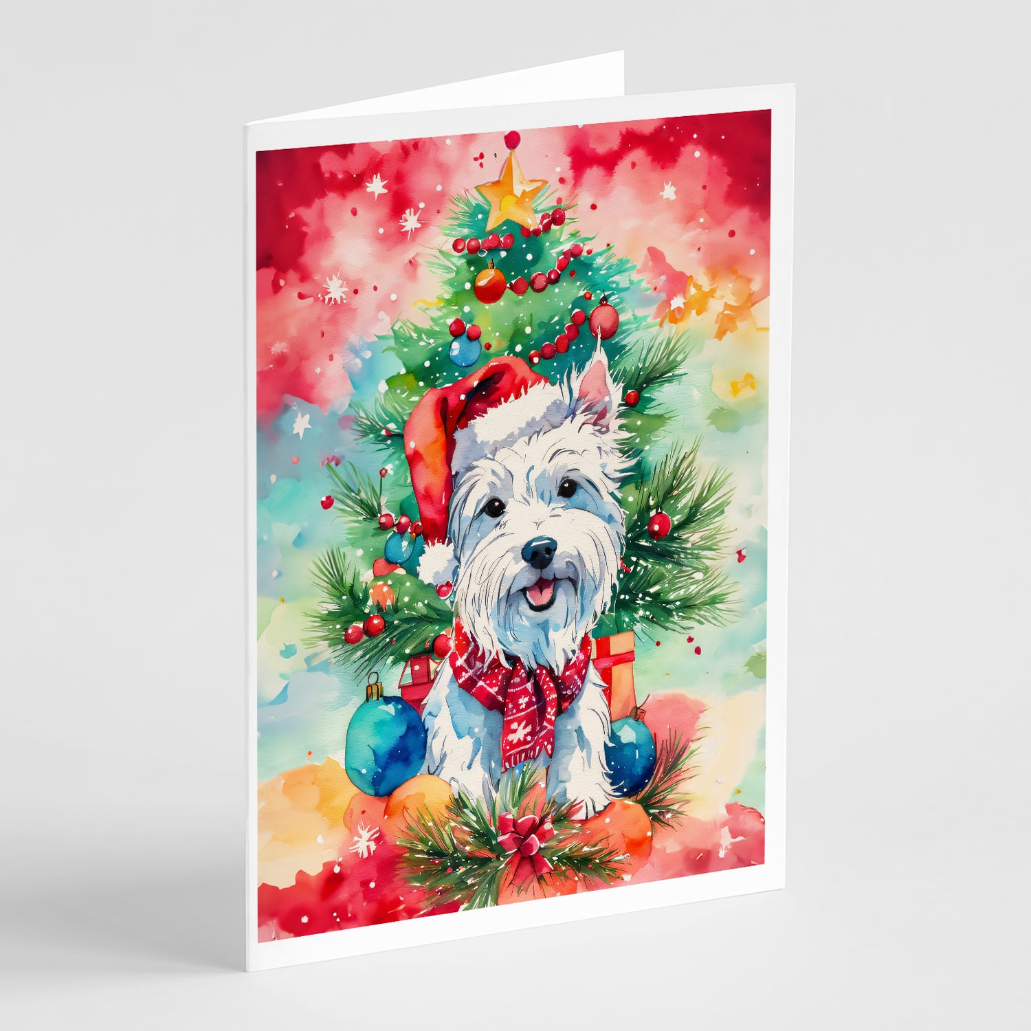 Buy this Westie Christmas Greeting Cards Pack of 8
