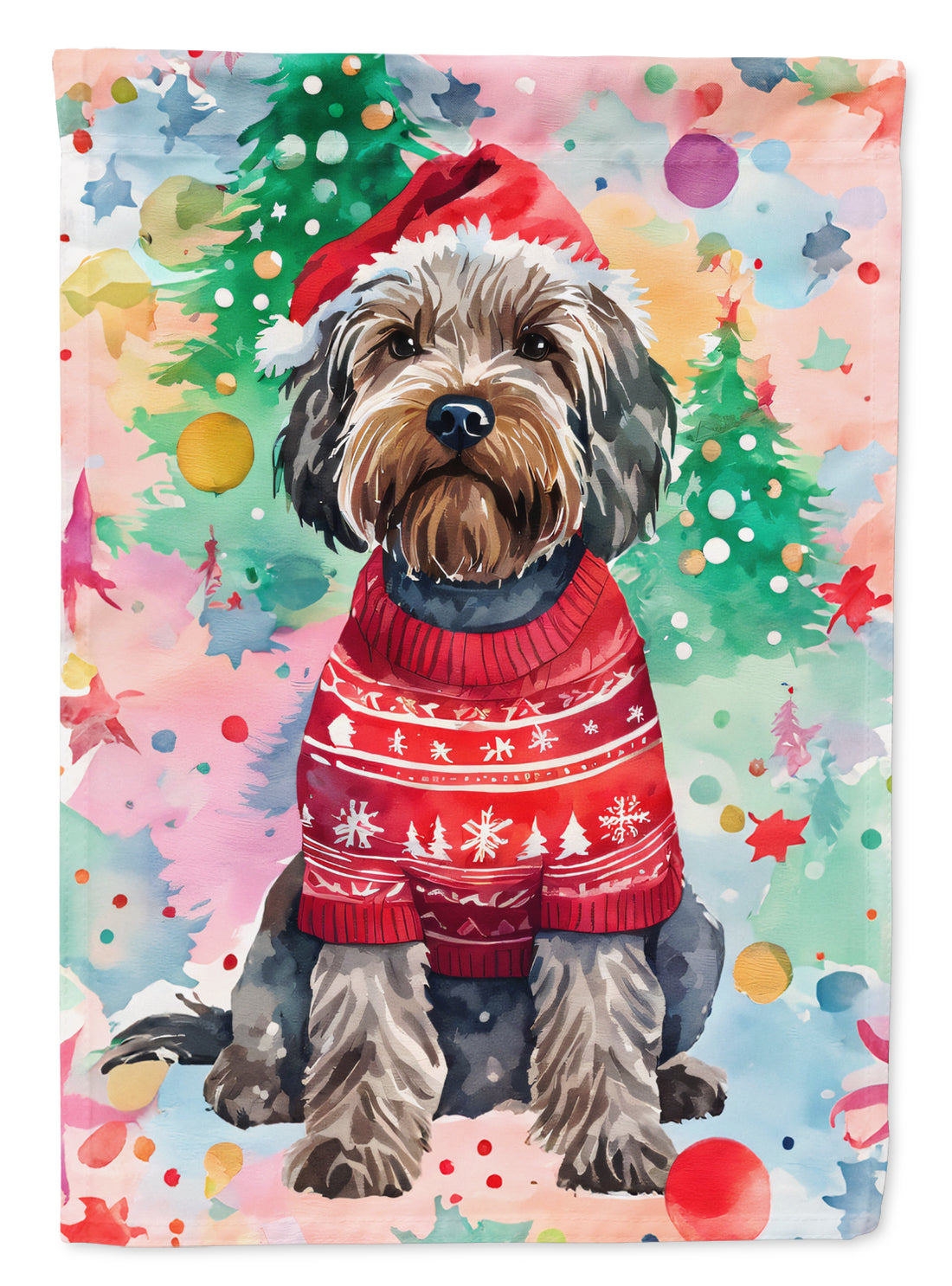 Buy this Wirehaired Pointing Griffon Christmas Garden Flag