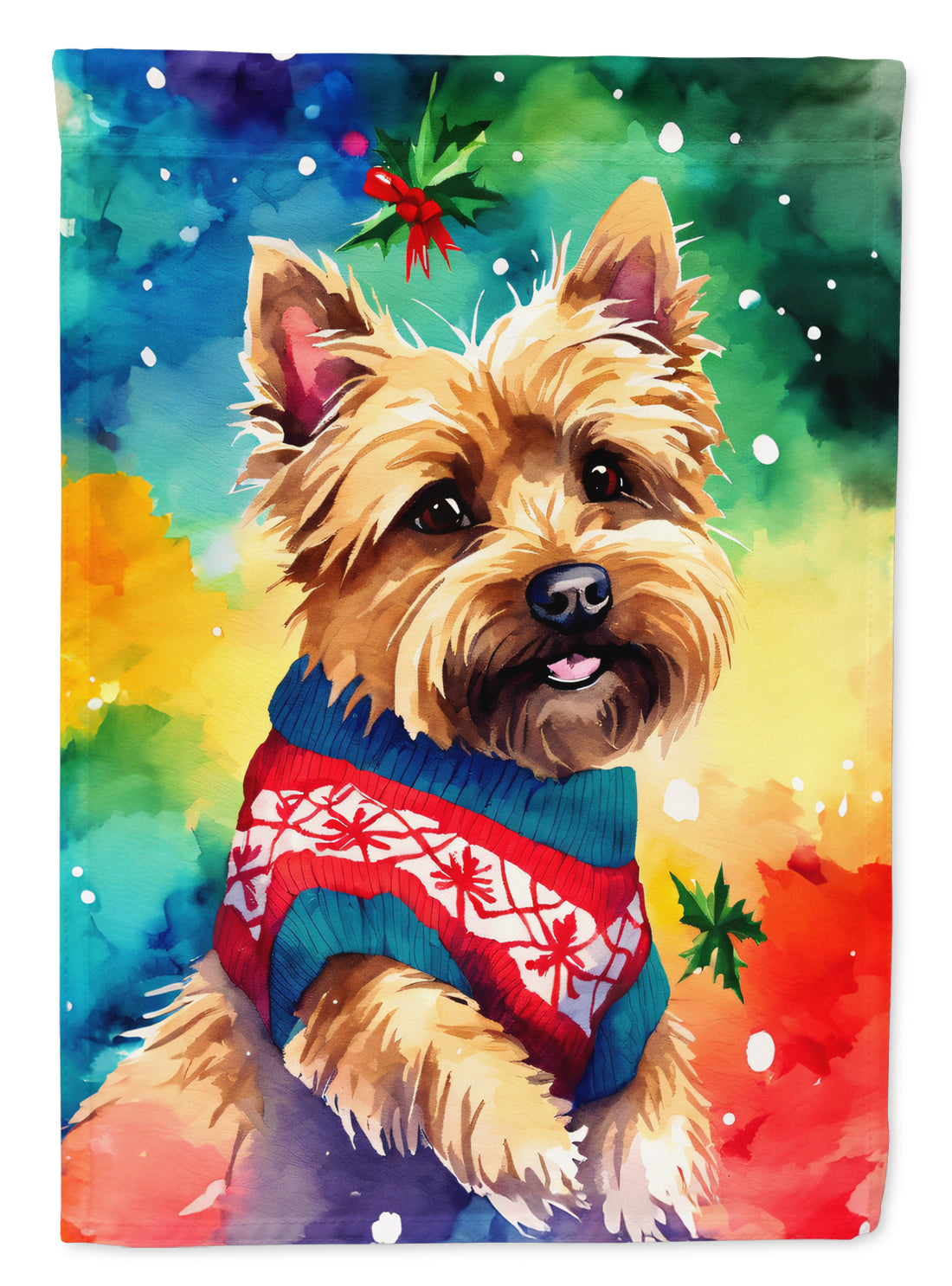 Buy this Yorkshire Terrier Yorkie Christmas House Flag