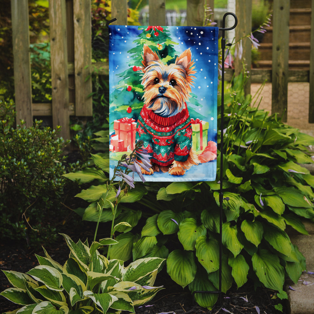Buy this Yorkshire Terrier Yorkie Christmas Garden Flag