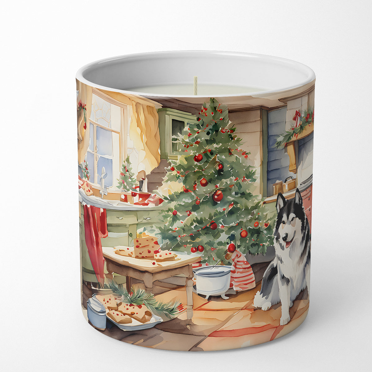 Buy this Alaskan Malamute Christmas Cookies Decorative Soy Candle