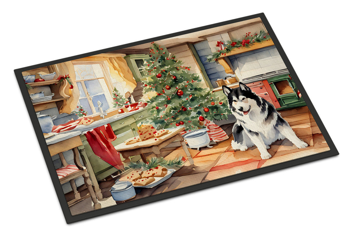 Buy this Alaskan Malamute Christmas Cookies Doormat