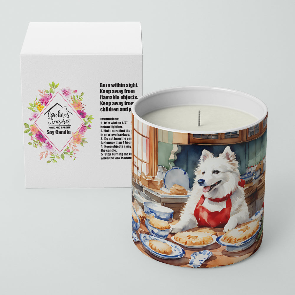 Caroline's Treasures American Eskimo Christmas Cookies Decorative Soy Candle