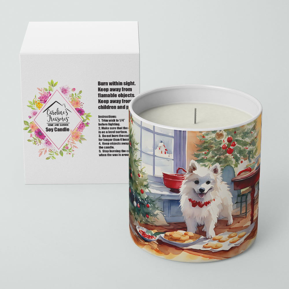 Caroline's Treasures American Eskimo Christmas Cookies Decorative Soy Candle