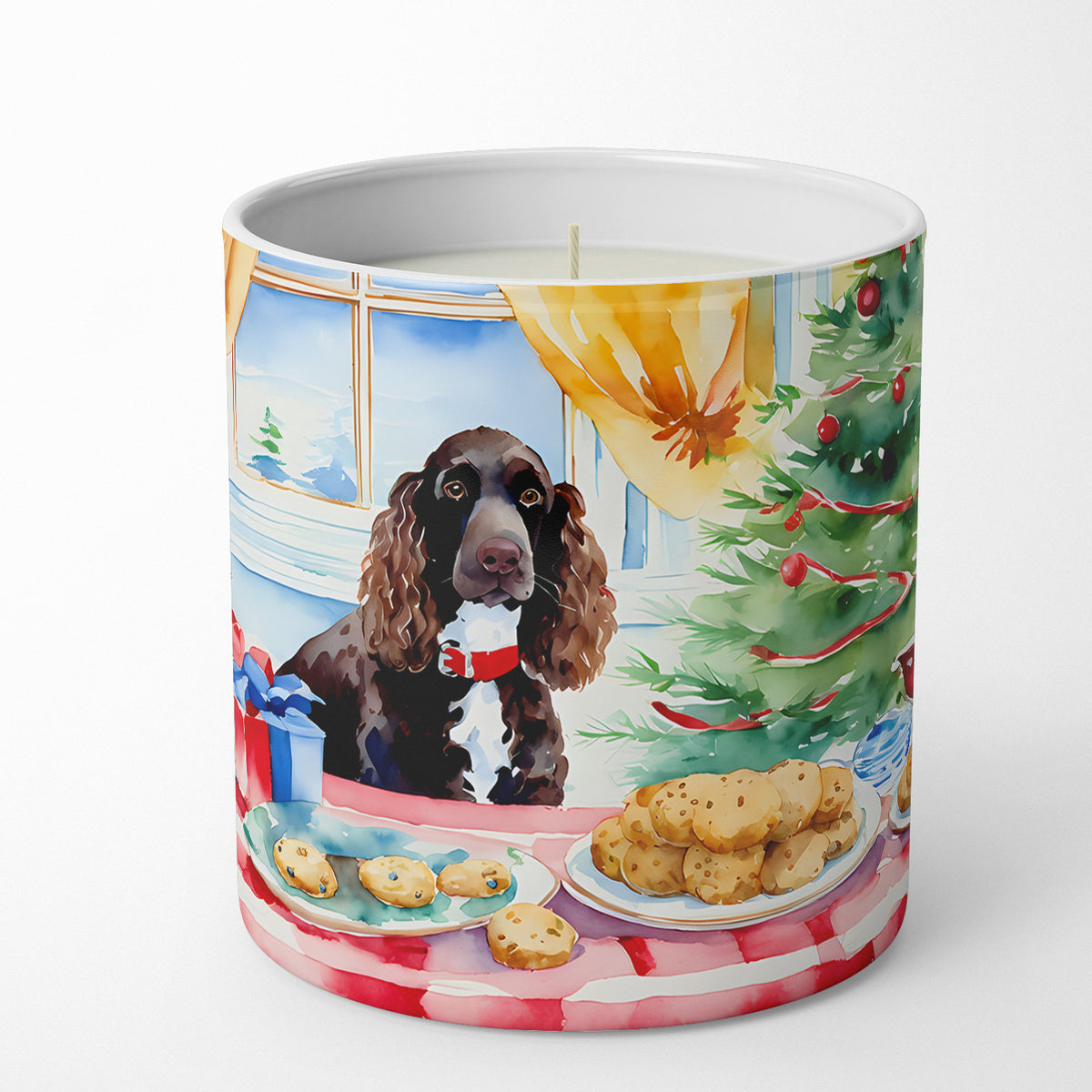 Buy this American Water Spaniel Christmas Cookies Decorative Soy Candle