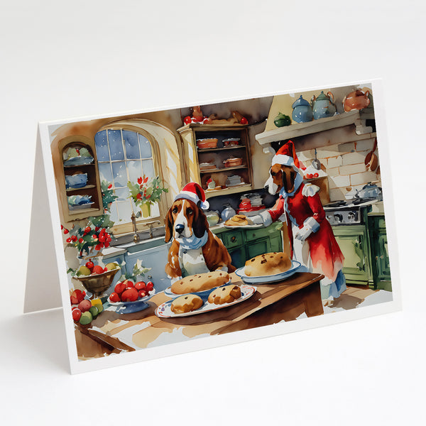Buy this Basset Hound Christmas Cookies Greeting Cards Pack of 8