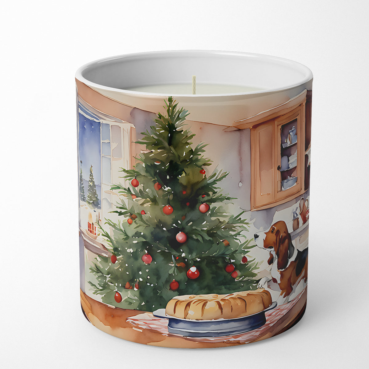 Buy this Basset Hound Christmas Cookies Decorative Soy Candle
