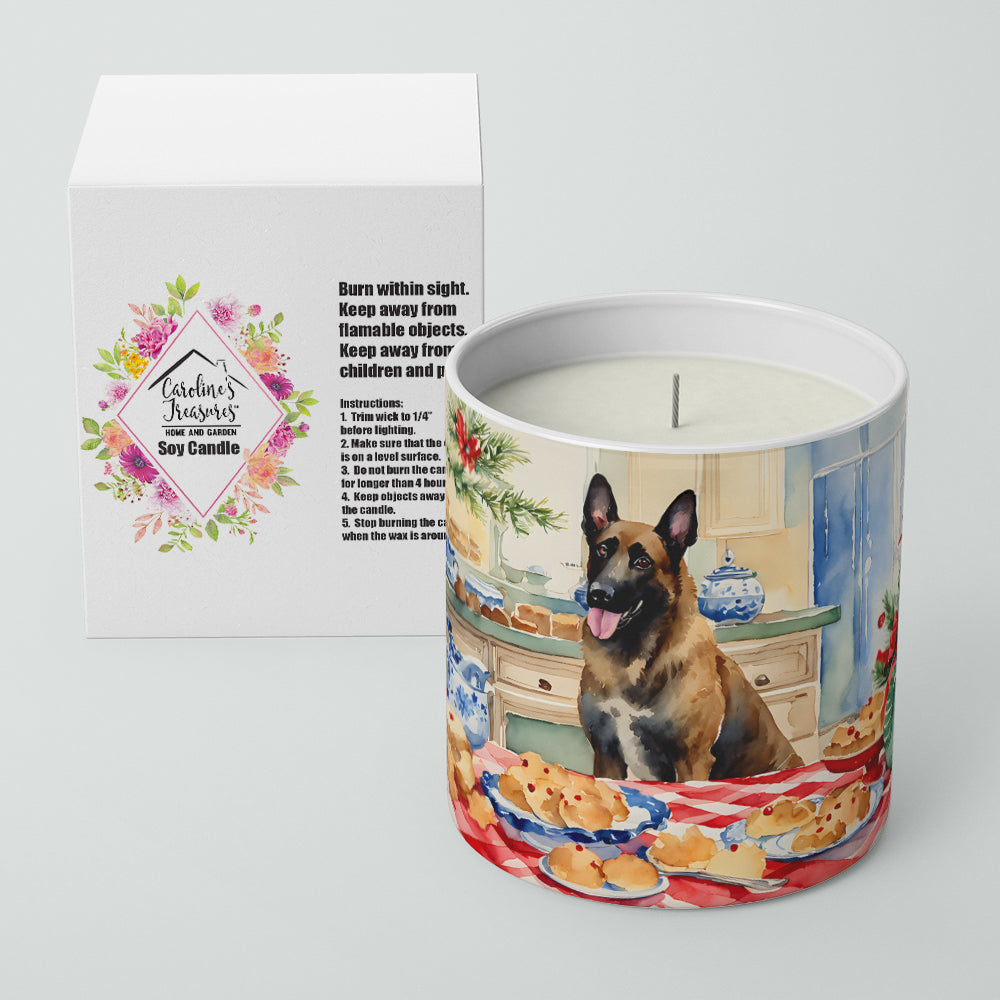 Belgian Malinois Christmas Cookies Decorative Soy Candle
