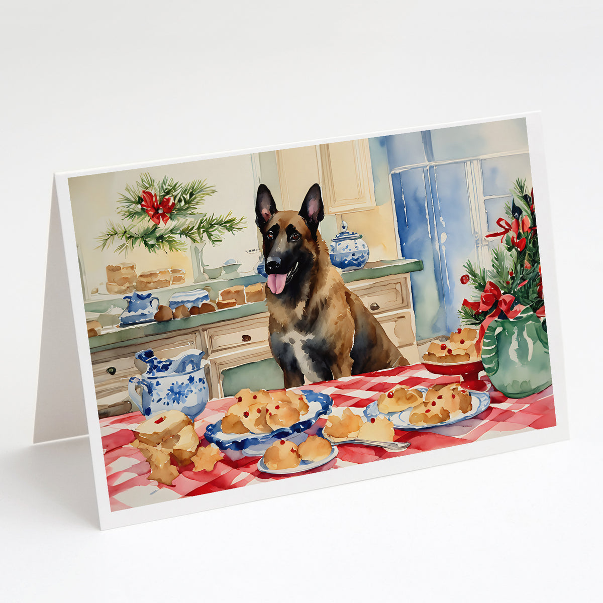 Buy this Belgian Malinois Christmas Cookies Greeting Cards Pack of 8