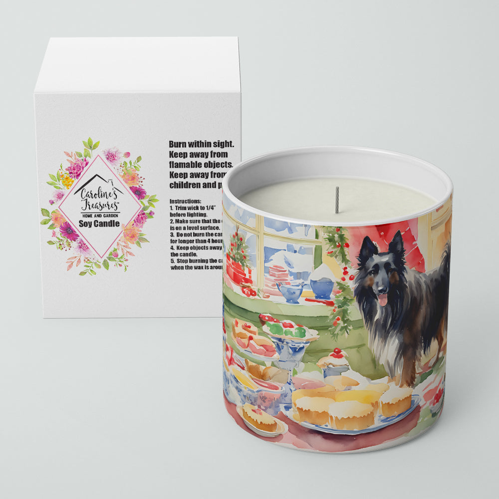 Belgian Sheepdog Christmas Cookies Decorative Soy Candle