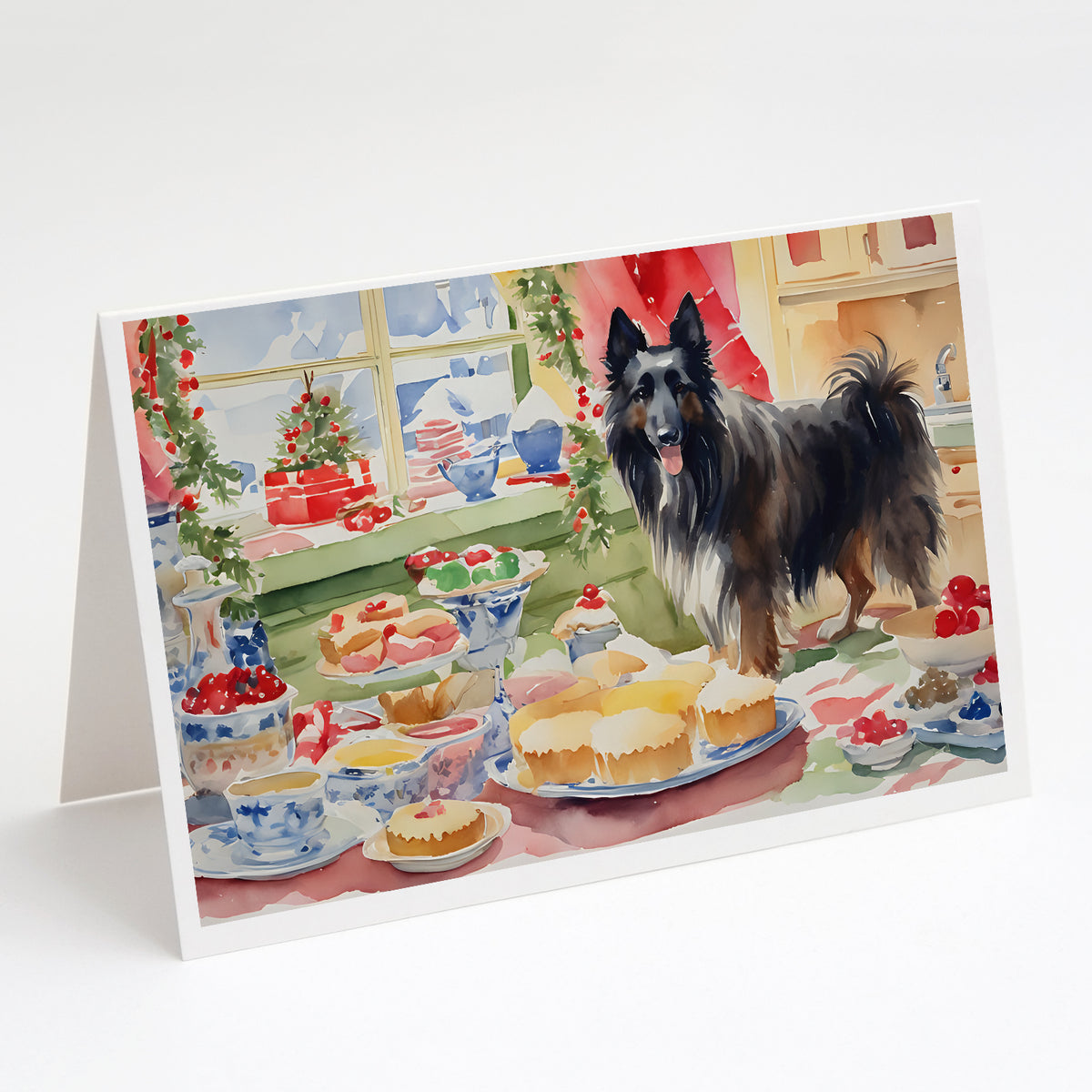 Buy this Belgian Sheepdog Christmas Cookies Greeting Cards Pack of 8