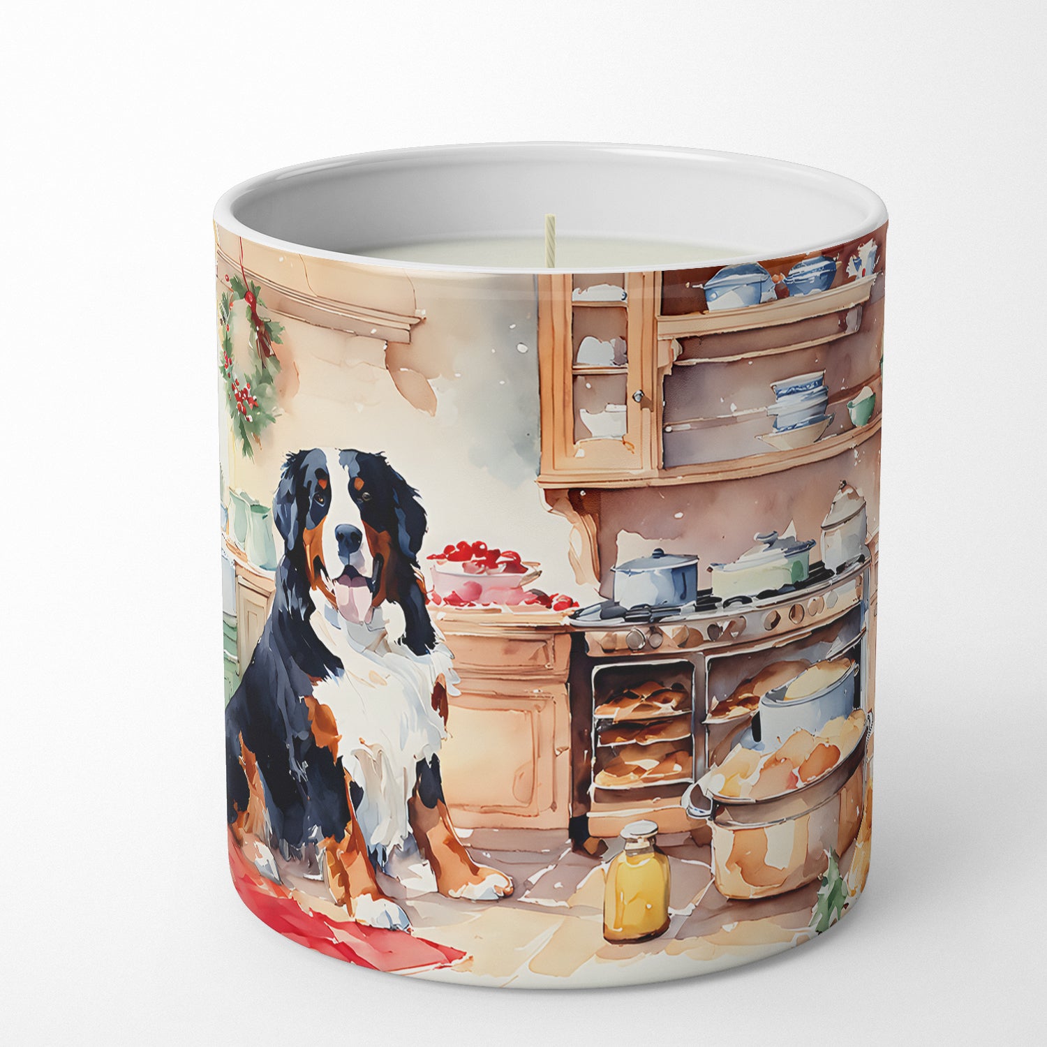 Buy this Bernese Mountain Dog Christmas Cookies Decorative Soy Candle