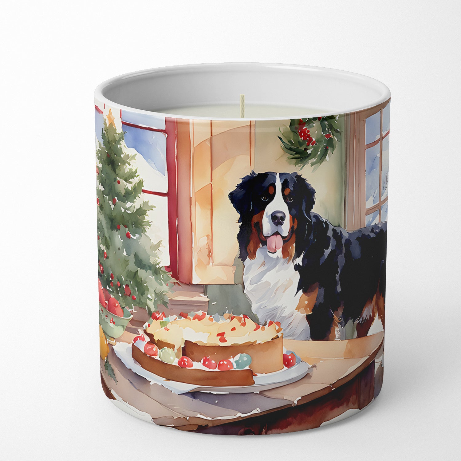 Buy this Bernese Mountain Dog Christmas Cookies Decorative Soy Candle